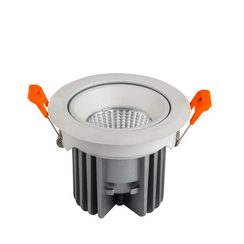 Hot 7W/10W/12W/15W Dimmable Led Downlight light COB Ceiling Spot Light Embedded Down lamp Recessed Lights Indoor Lighting Adjustable Angle.
