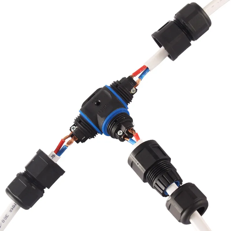 Wago Etanche Exterieur VoltShine Connecteur En T IP68, U00e9tanche U00e0 L' eau Et Boite De Jonction Ip68