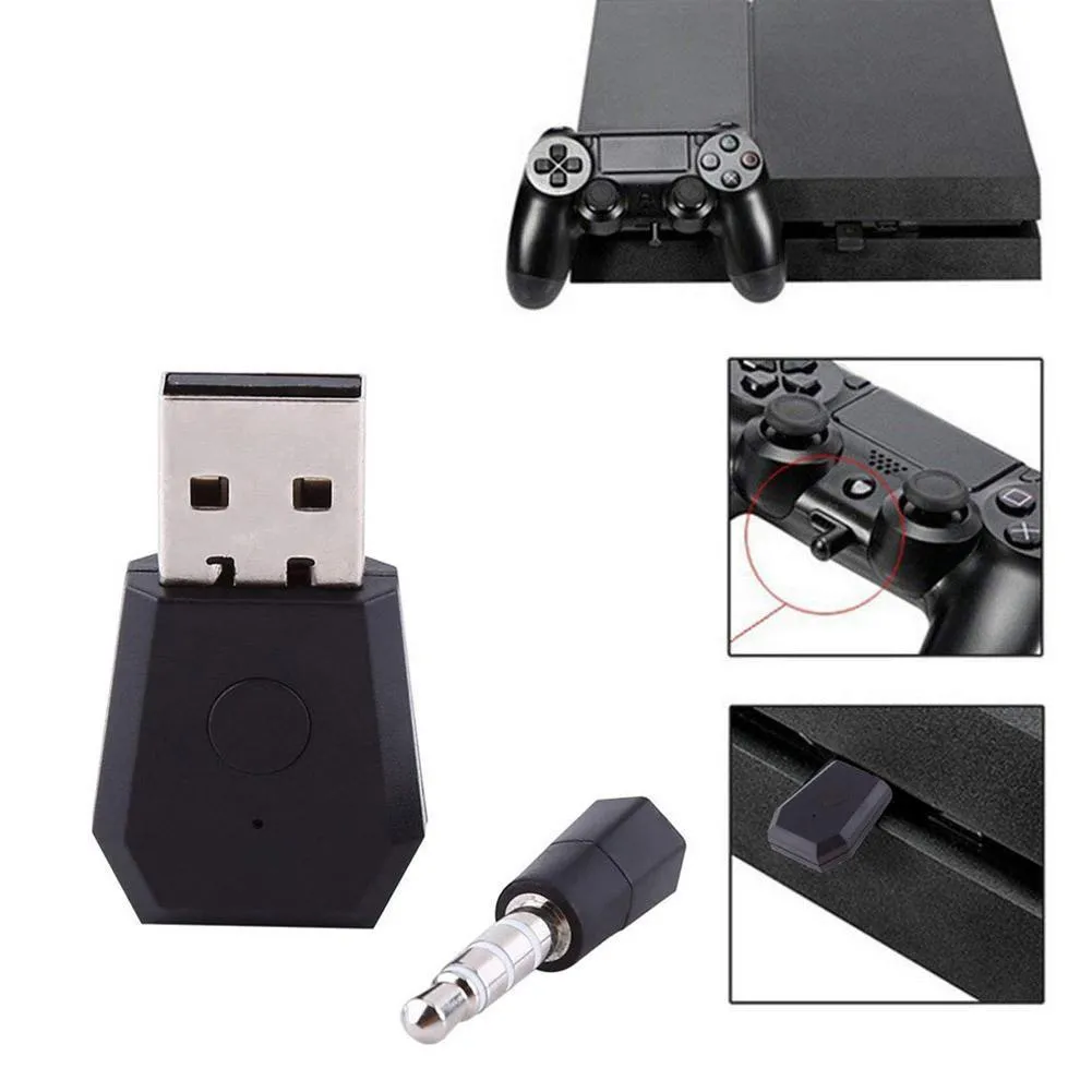 Wysokiej jakości adapter Bluetooth - Mini USB 4.0 Bluetooth Adapter/odbiornik i nadajniki z kluczem kompatybilny dla PS4 PlayStation 4 Szybki statek