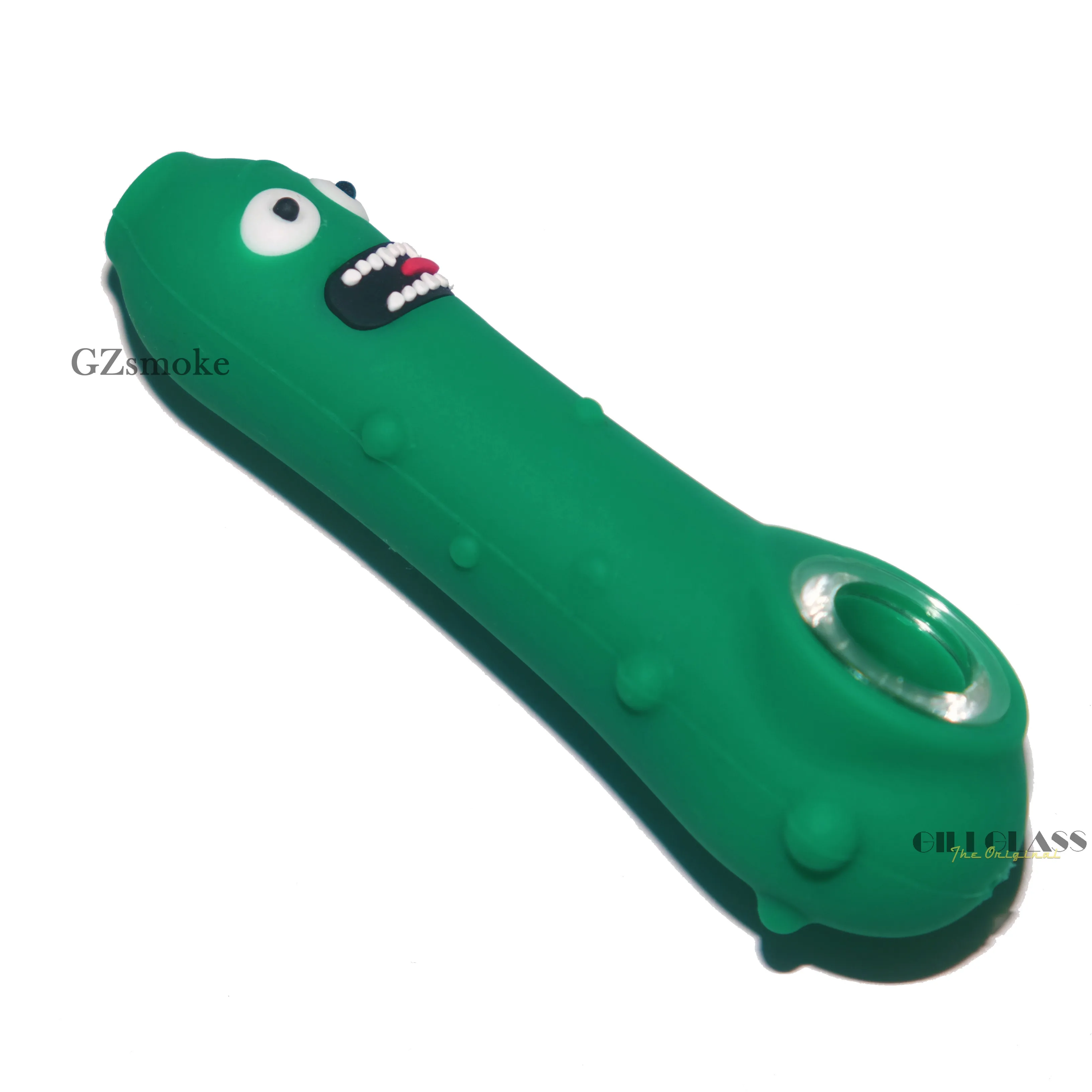 Glass Funny Pickle Pipe Smoking Accessories Smoking Pipes Smoke Cucumber Heady tobacco Hand pyrex colorful spoon Cute