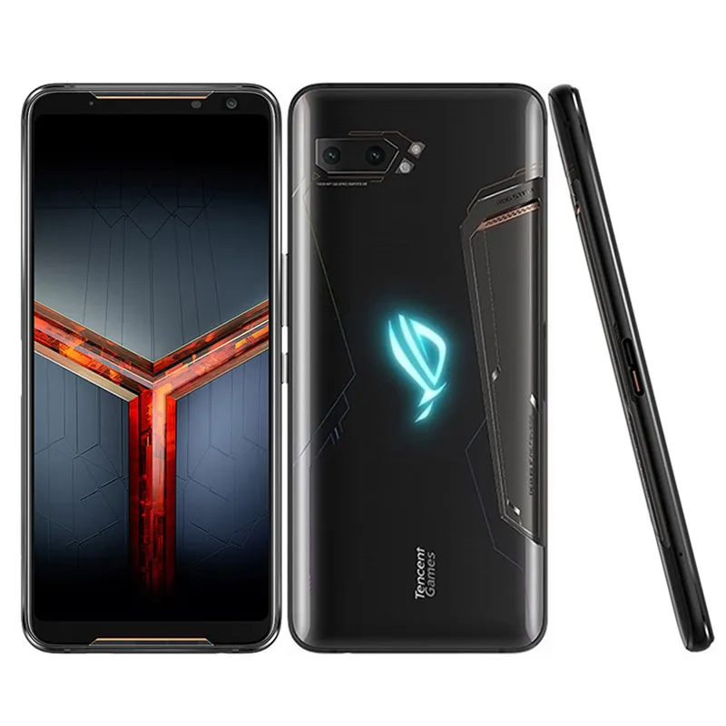 Original ASUS ROG 2 4G LTE Handy Spiel 12GB RAM 1TB ROM Snapdragon 855 Plus Octa Core Android 6,59" 48MP NFC Face ID Smart Handy