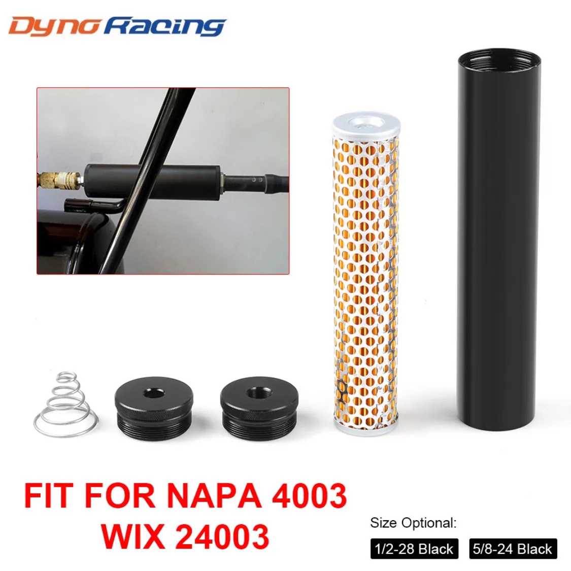 Nowy garnitur filtra paliwa do napa 4003 Wix 24003 1/2 "-28 lub 5/8" -24 Turbo Filtr powietrza 16 Zamówienia