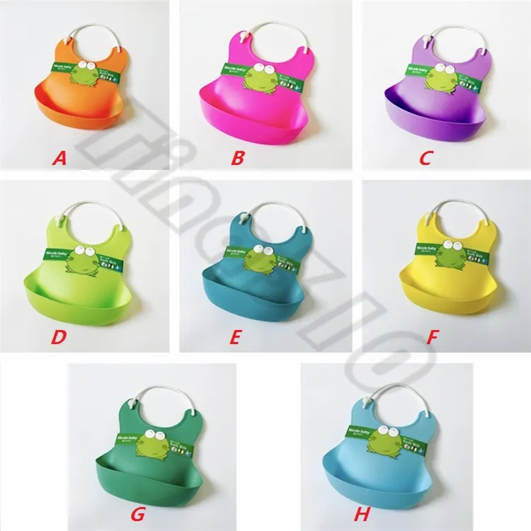 Nouveaux articles durables de style pour bébés Bavoir bébé Bavoir en plastique Bavoirs imperméables Bavoirs anti-sale T6G6003