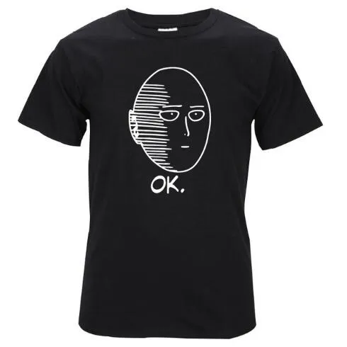 Coolmind Cotton Anime One Punch Man Printed Men T 셔츠 패션 멋진 편안한 남성 Tshirt 캐주얼 티셔츠