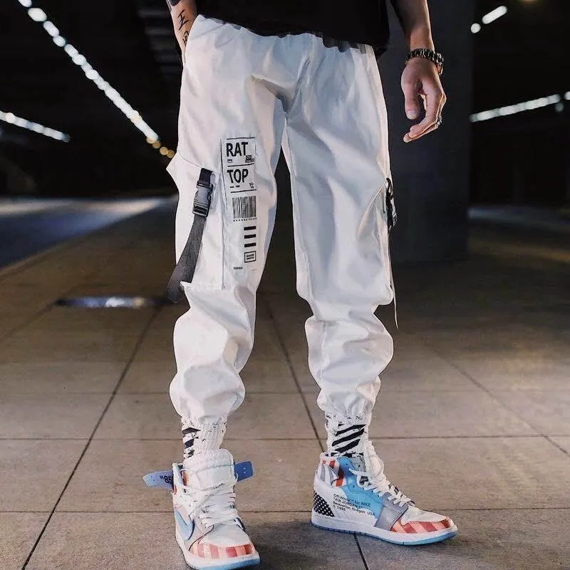 Pantalones Harem para hombre estilo coreano Hip Hop Streetwear Pantalones  de chándal