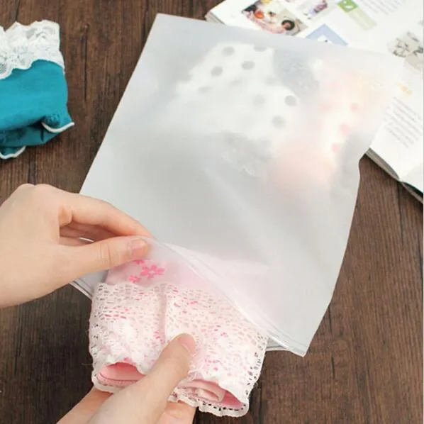 Travelling Transparent Clothes Storage Bags Frosted Thick Plastic  Reclosable Zipper Bag Seal Plastic Packaging Bags For Gift Clothes Jewelry  From Prettypack, $0.36