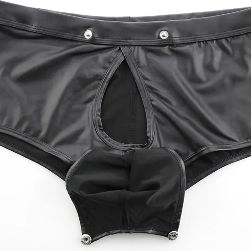 Buy VamJump Sexy Plus Size Leather Underwear With Butt Plug Boyshorts 2XL  Black Online at desertcartUAE