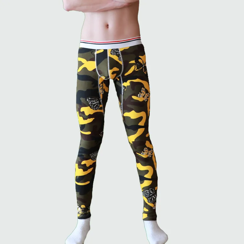 Mens Winter Mens Silk Long Underwear: Printed Cotton Long Johns Leggings  And Tights For Thermo From Hsaiiou, $23.67