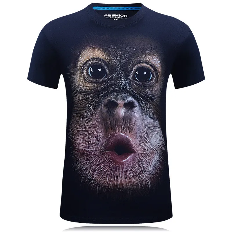 2019 New Summer funny 3d t shirts Gorilla Animal Printed Tee shirt homme Fashion Brand Tops Hip Hop Streetwear Plus Size S-6XL