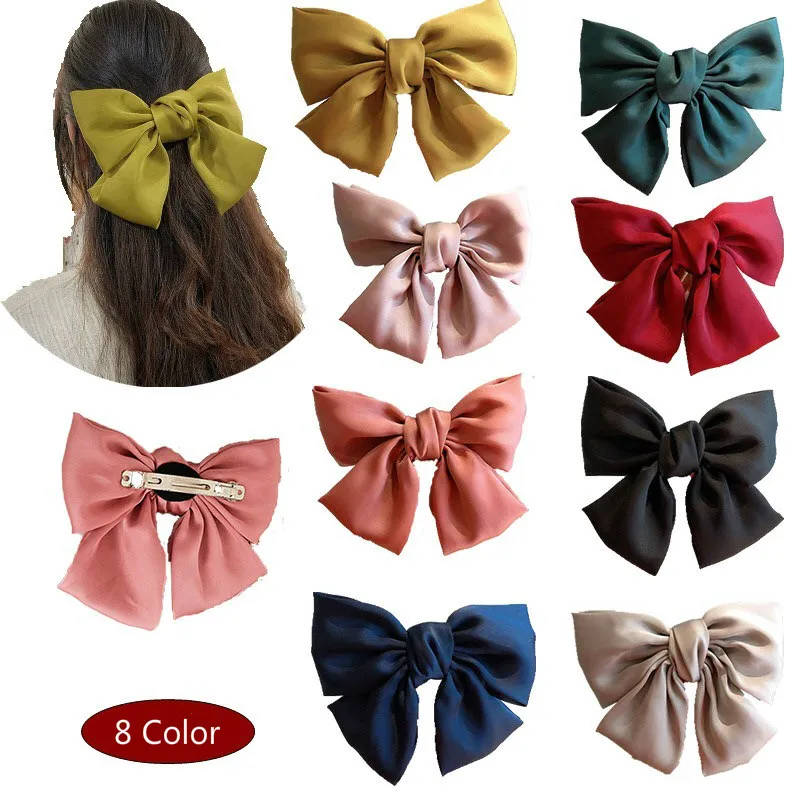 Épingles à cheveux en tissu de soie vente chaude européenne et américaine pour filles pinces à cheveux en forme de papillon nœud papillon accessoires de cheveux de mode