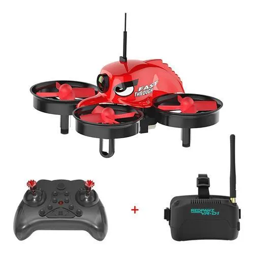 Redpawz R011 5.8G 40CH Micro FPV Racing Drone med 1000TVL FOV 120 graders vidvinkelkamera