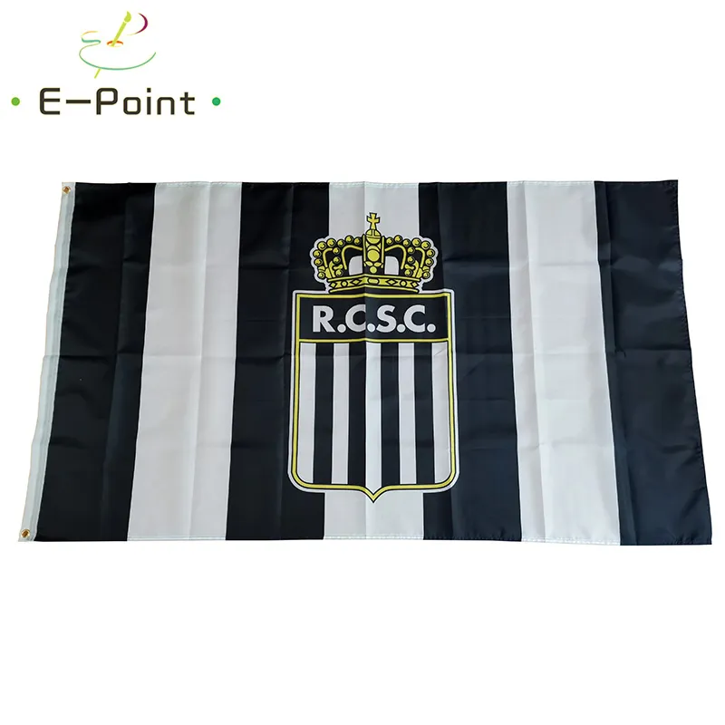 Fanion RCSC Charleroi Belgique - Vintage, Football, Occasion Bon état