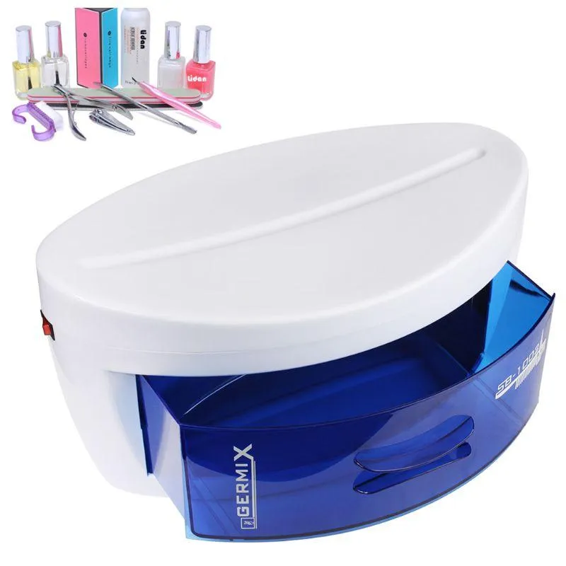 Plast UV sterilisator Skåp Låddisinfektionsutrustning Maskinsalongverktyg EU-kontakt Nail Art Supplies # 11