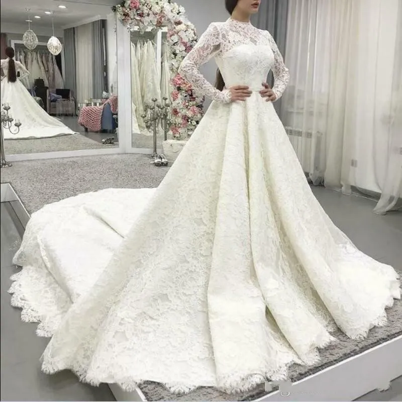 long train wedding dress