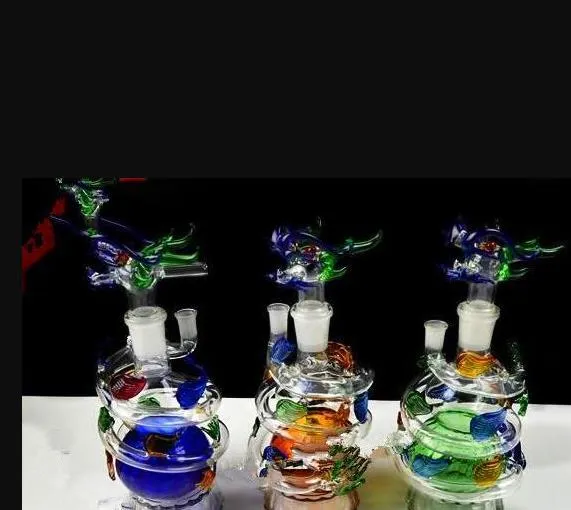 The New Dragon Hookah, venta al por mayor Bongs Oil Burner Pipes Water Pipes Glass Pipe Oil Rigs Smoking Free Shipping