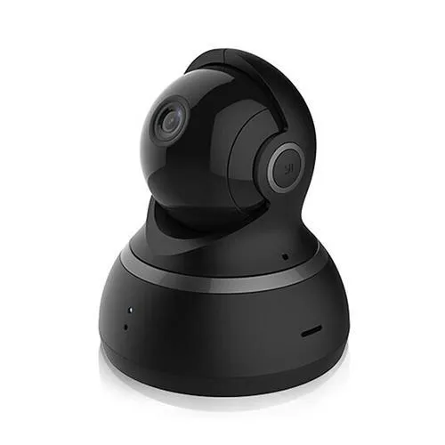 Original YI 1080p Dome Camera Home Security System WiFi IP Camera 360 Degree Rotation Night Vision Motion Detection Two-way - Black(U