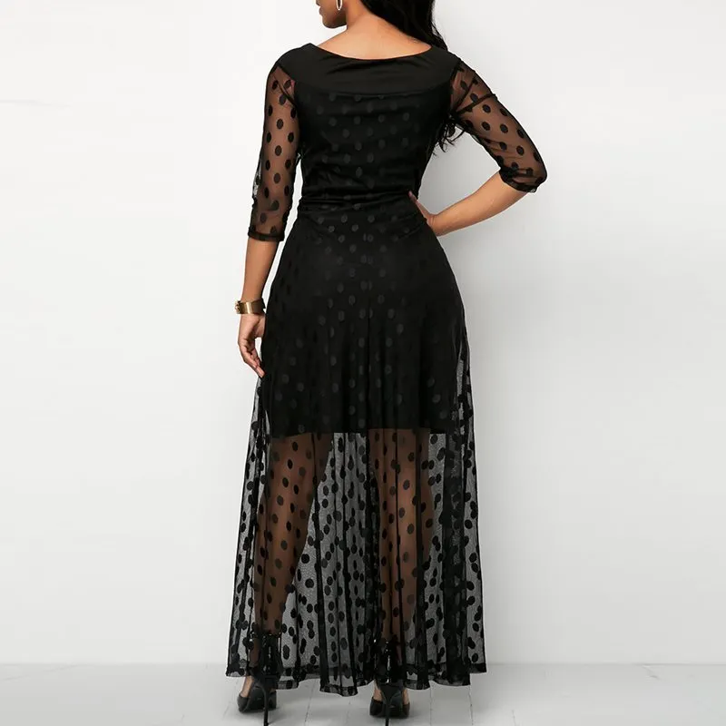 knee length dresses for ladies Goth Strap Maxi Dress main image 0