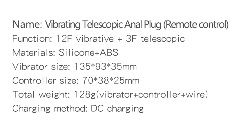 Plug anale a spinta con telecomando per stimolazione prostatica_voghion.com