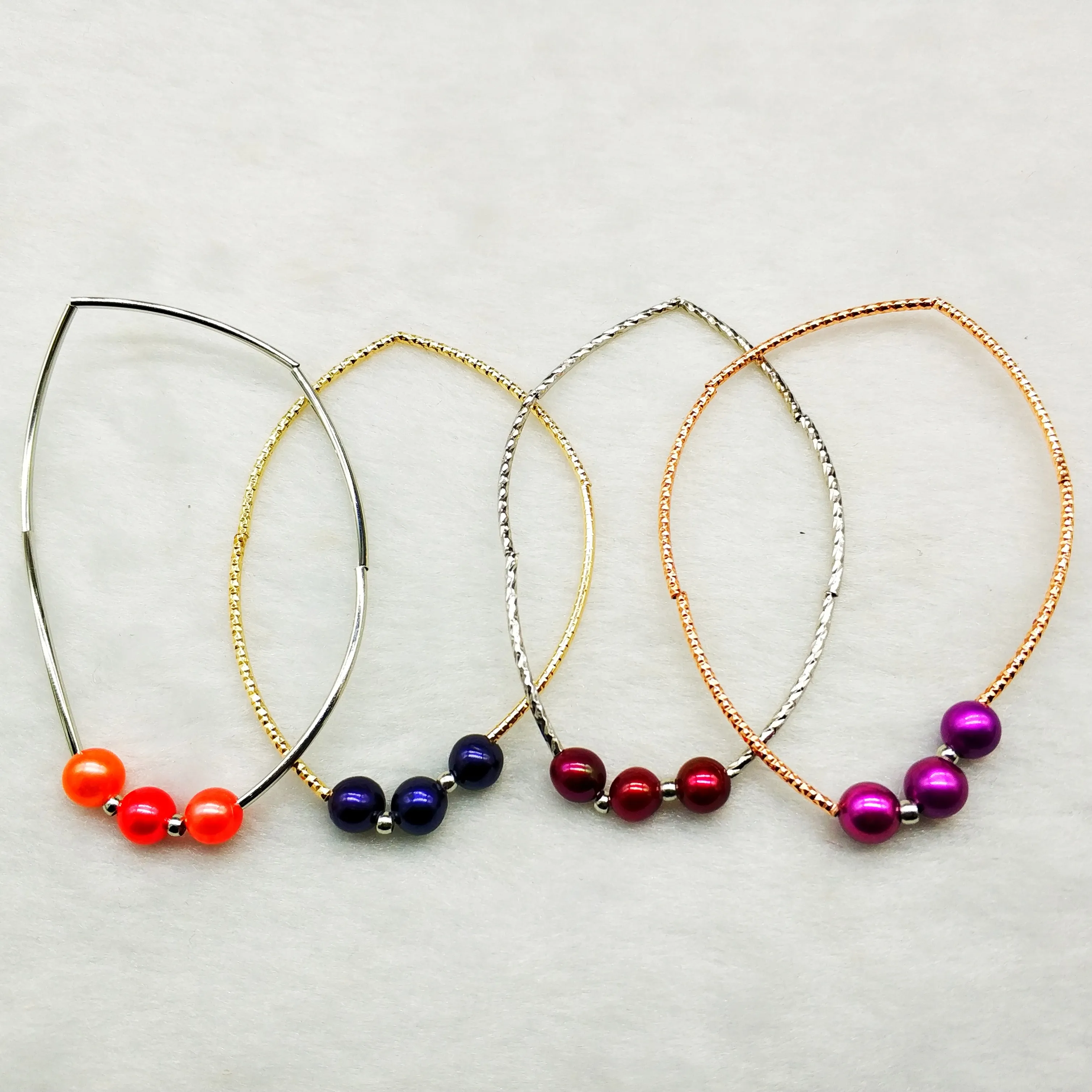 Fashion creative handmade natural freshwater pearl 6-7mm round color Jane elastic rope bracelet unblocking chakras