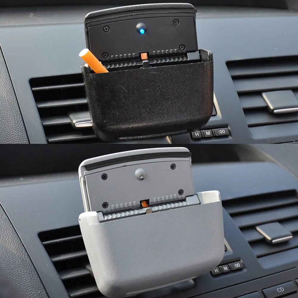 Cendrier intelligent de voiture ouverture automatique fermeture capteur  infrarouge USB Rechargeable sans fumée miroir sensible à la lumière cendrier  avec couvercle (C) : : Auto et Moto