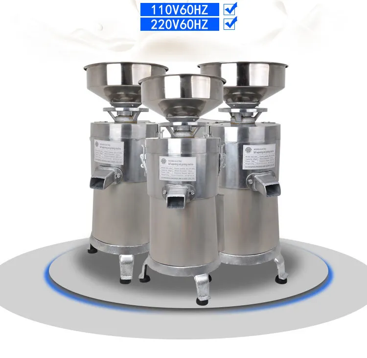 LIVRAISON GRATUITE 110V Pulp Refiner Slag Separation Commercial Soybean Milk Maker Machine Ménage 220V Tofu Machine Cuivre