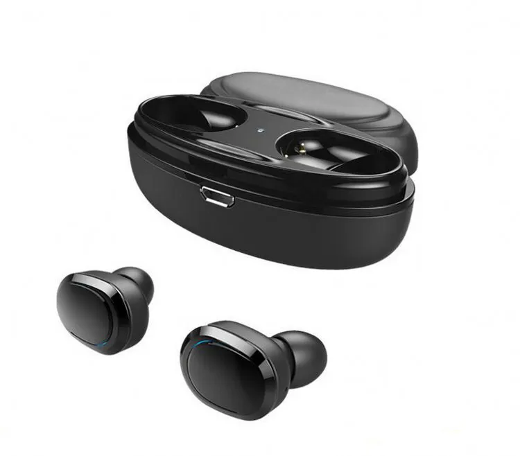 T12 TWS Wireless Bluetooth 5.0 Sport Auricolare Cuffia con microfono Vero mini auricolare Stereo Musica vivavoce senza fili per il telefono