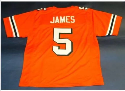 Vintage 5 Edgerrin James Of Miami Heat College Orange Football Kit For Men Women And Youth Available In Sizes S 5XL With Custom Name And Number Options From Sjzl0098 13.74 DHgate.Com
