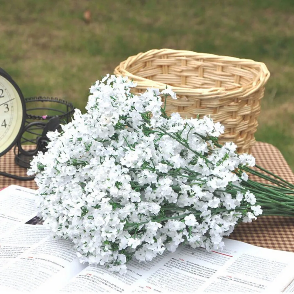 Flores Artificiales Realistas: Respiración Del Bebé De Gypsophila, Tallos De  Flores De Seda Falsos Para La Decoración De Bodas En El Hogar De 0,21 € |  DHgate, image size:1002x1002