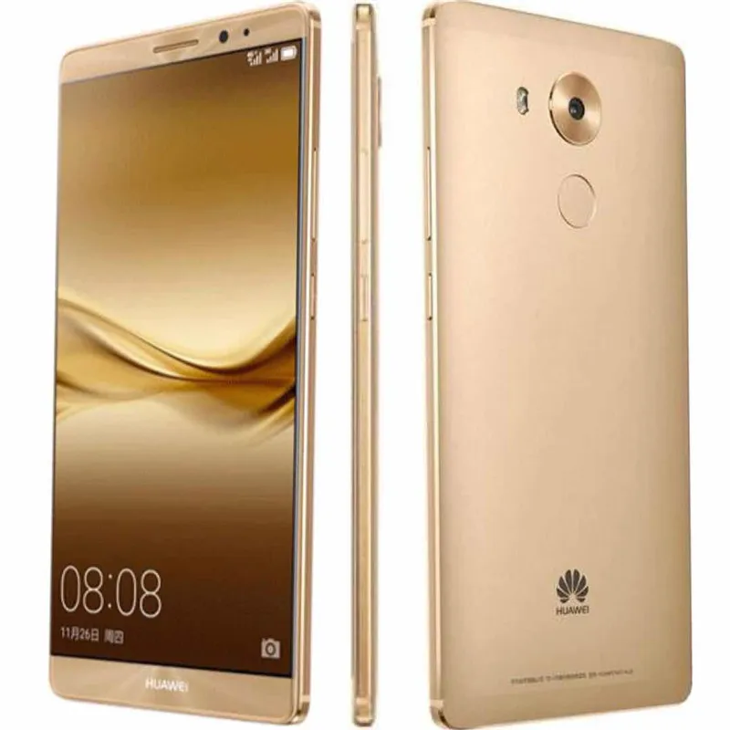 Оригинальный Huawei Mate 8 4G LTE сотового телефон 3GB ОЗУ 32 Гб ПЗУ Кирин 950 окт Ядро Android 6.0 дюйма HD 16.0MP отпечатки пальцы ID смарт-мобильный телефон