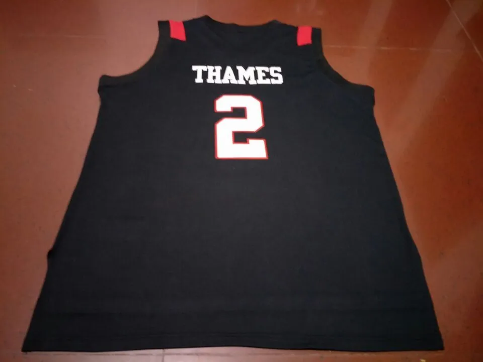 Custom Men Youth women Vintage # 2 san diego state Xavier Thames Basketball Jersey Taglia S-4XL o personalizzato qualsiasi nome o numero di maglia