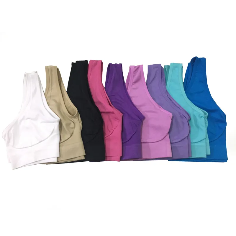 Completi per reggiseno sportivo da yoga Gilet sportivo monostrato di alta qualità da donna Reggiseni intimo donna senza cuciture per attività all'aperto 050219