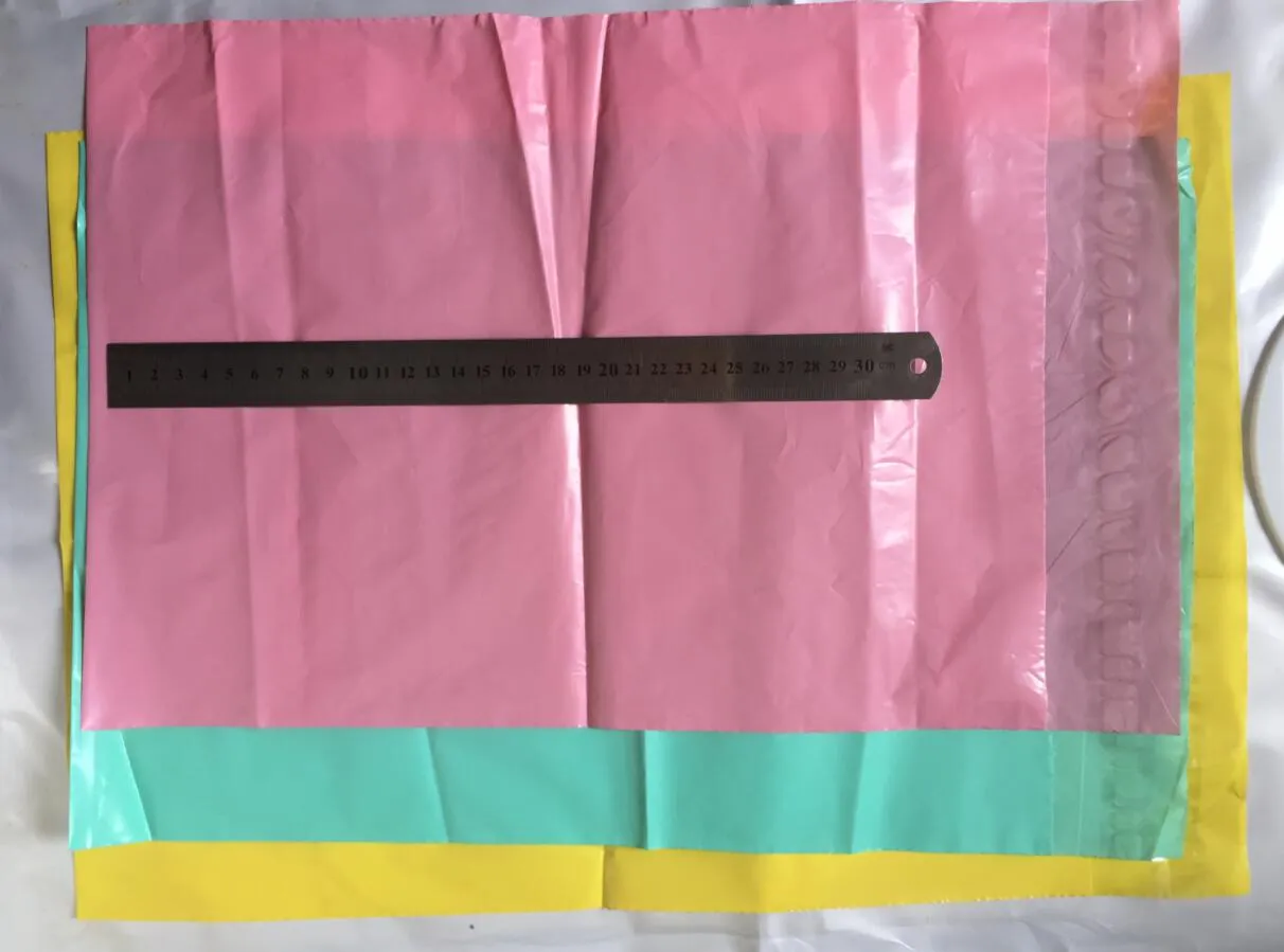 Pink Poly Express Bag Self Adhesive Thicker Mail Shipping Bags Courier Plastic Bag Envelope Courier Postal Transport Packaging Wholesale