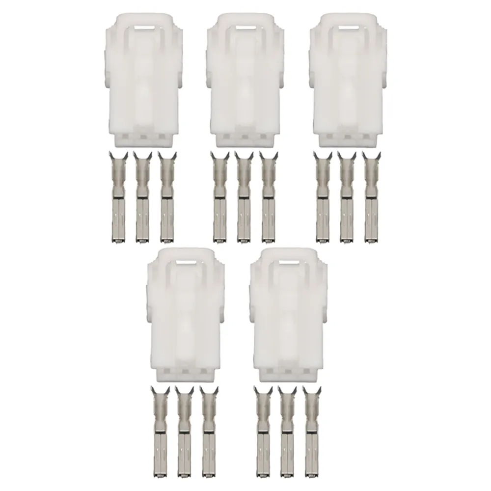 5 Define 3 Pin plástico branco cabo Harness Connector Conectores automotivos com terminais DJ7031Y-1,5-21