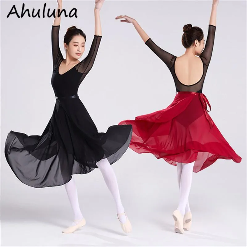 Vestido De Bailarina Para Mujer, Traje De Baile De Ballet, Falda Larga De  Gasa, Ropa Para Adultos, Primavera Verano, Falda Larga De Hilo Para Mujer  D041 Du 12,09 €