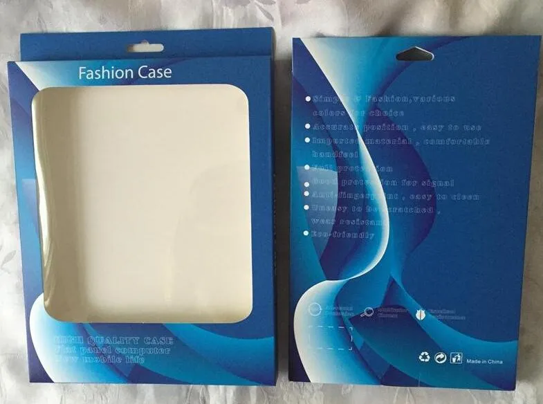 Розничная упаковка подходит для Ipad 2 3 4 / Air Air 2, iPAD 5 6 / Mini Tablet Leather Pouch Case Hang Fashion Universal Paper+PVC PC Packaging Box Bag