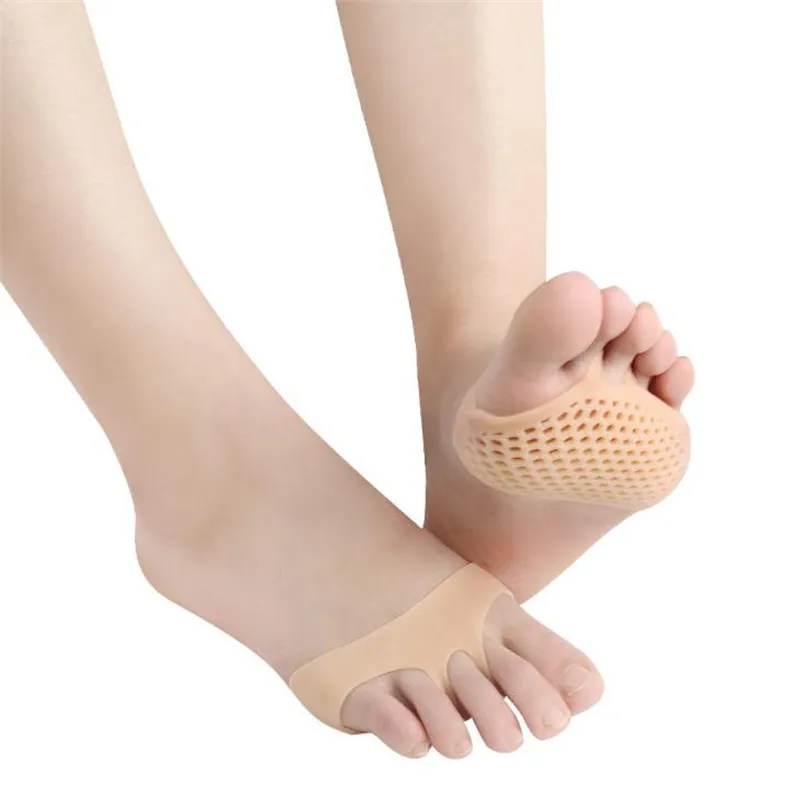 여성 젤 insoles forefoot 패드 높은 뒤꿈치 충격 흡수 안티 미끄러운 발 통증 건강 관리 신발 깔창 dc784