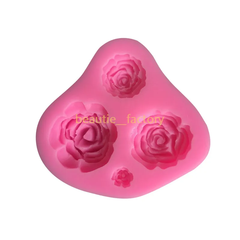 Handmade 3D Rose Silicone Mold For Fondant, Cake, Chocolate, Sugarcraft,  And DIY Stereo Silicone Soap Molds Making From Beautie__factory, $1.62
