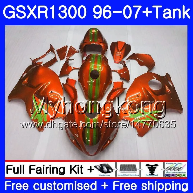 Hayabusa voor Suzuki GSXR1300 96 97 98 99 00 01 07 Kit 333hm.162 Gloss Orange GSXR 1300 GSX-R1300 1996 1997 1998 1999 2000 2001 2007 Kuip