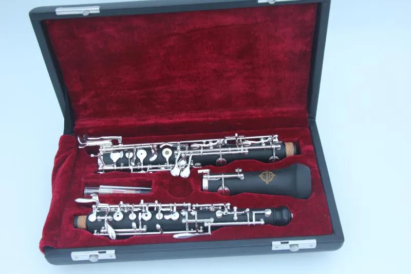 Suzuki Nowy Oboje C Key Bakelite Rury Pół-Automatyczny Styl Oboe Instrument Muzyczny Cupronickel Posrebrzany Klucz z Case Darmowa Wysyłka