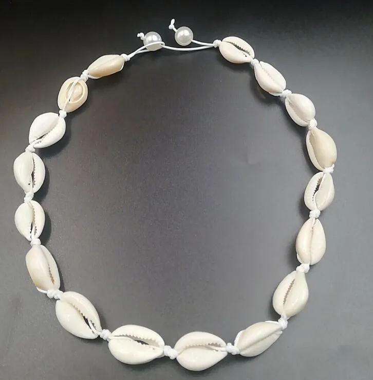 Shell Necklace for Women Boho Tropical Hawaiian Beach Puka Chips Shell Surfer Choker Necklace Jewelry Mens Womens GB1230225t