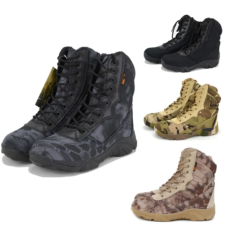 Outdoor Sports Hunting Klimmen Schoenen Infanterie Wandelen Wandelen Laarzen Army Force Laarzen Tactische Desert Combat Camouflage Boots No09-015