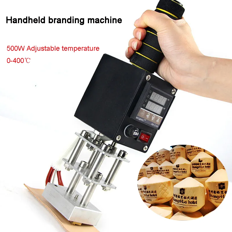 Wholesale 220V 110V Hand Held Leather Hot Stamping Machine 5*7cm/8*10cm