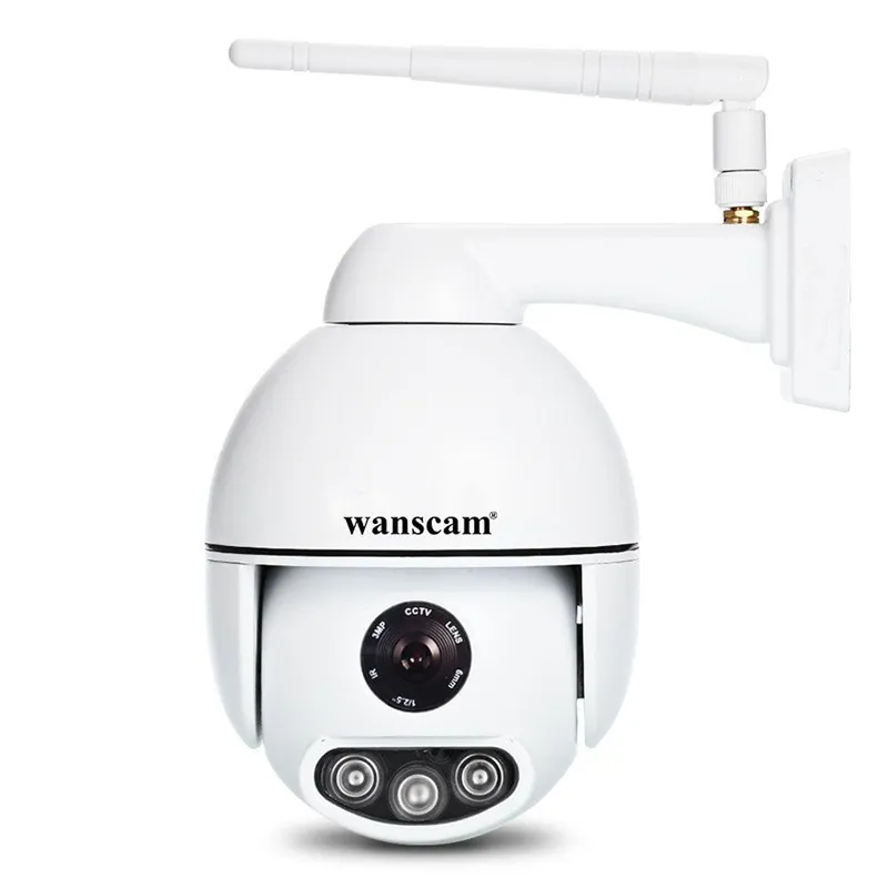 Wanscam K54屋外PTZ 4X光学ズーム1080P IP WifiカメラセキュリティドームONVIF P2Pナイトビジョン屋外