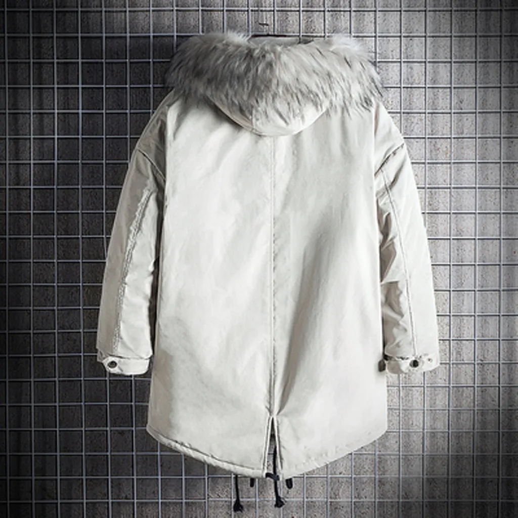 Casual Pure Color Hooded Faux Fur Jacket Casual Pure Color Hooded Faux Fur Jacket