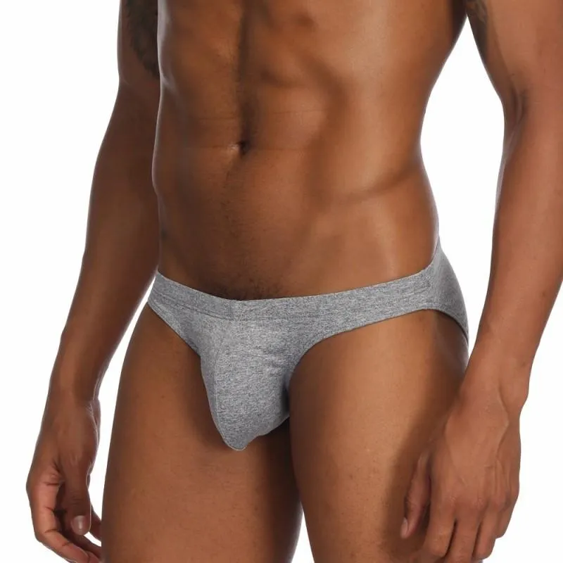 Cueca homens sólida algodão pênis bolsa cueca roupa interior Gay algodão Sexy push up men briefs hombre calcinha Shorts underpanties