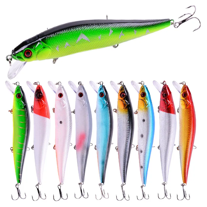 10 sztuk Hard Lure Set 23G 14 CM ISCAS Artificiai Hard Bait Minnow Lubs Wobbler Crankbait 11.5 CM 14G Fishing Crankbait Lure T191020