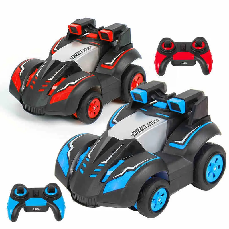 TL RC Stunt Car Toy, upprätt promenader, fyrhjulssidan, hög hastighetsdrift, 360 ° rotation, 5 slags ljus, för barnfödelsedagspresent