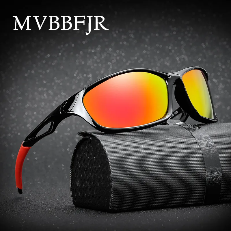 MVBBBFJR Polarized Men Anti Bleare Eyeglasses Спортивные очки Вождение Женщин Зеркальные Солнцезащитные Очки Очки Goggles Uv400