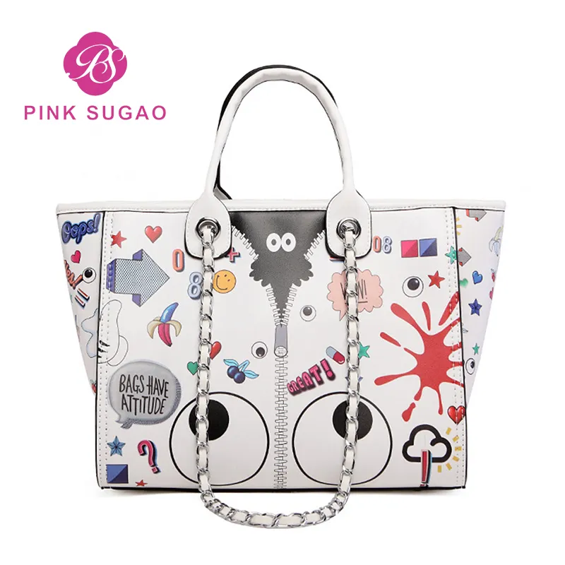 Bolsos de diseño de sugao rosa bolsos de dibujos animados bolso 2019 diseñador de moda bolsos bolsos de diseño de cuero de alta calidad 2 piezas conjunto monedero