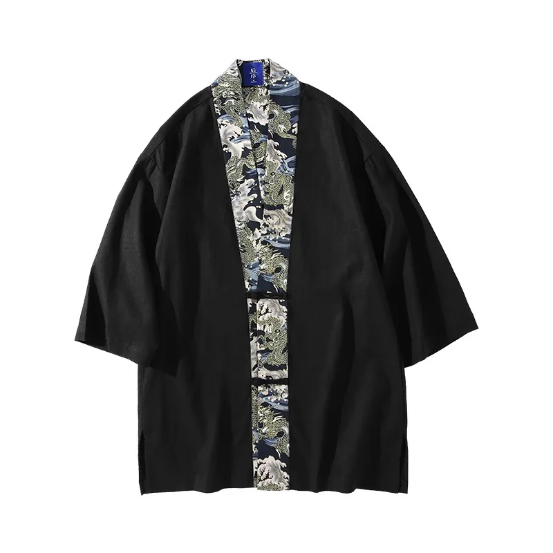 Shawari Kimono japonés Hombre Cardigan Yukata Hombre haori Samurai Disfraz  Ropa Hombre Kimono Ropa Streetwear : : Ropa, Zapatos y  Accesorios